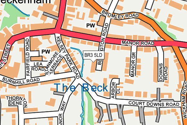 BR3 5LD map - OS OpenMap – Local (Ordnance Survey)