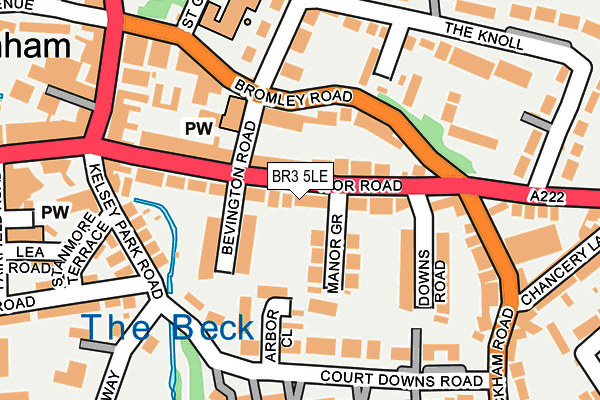 BR3 5LE map - OS OpenMap – Local (Ordnance Survey)