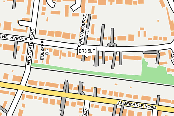 BR3 5LF map - OS OpenMap – Local (Ordnance Survey)