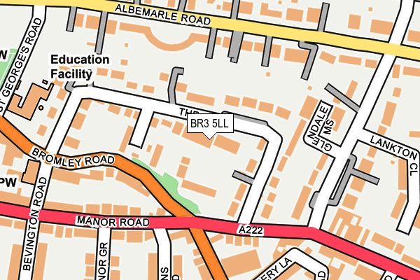 BR3 5LL map - OS OpenMap – Local (Ordnance Survey)