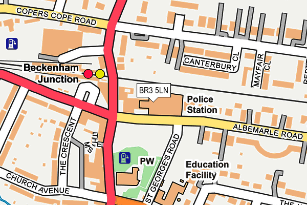 BR3 5LN map - OS OpenMap – Local (Ordnance Survey)