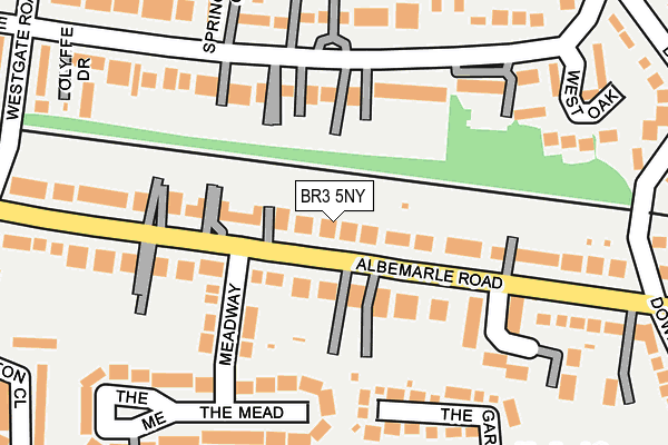 BR3 5NY map - OS OpenMap – Local (Ordnance Survey)