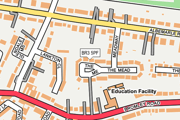 BR3 5PF map - OS OpenMap – Local (Ordnance Survey)