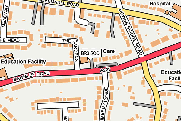 BR3 5QQ map - OS OpenMap – Local (Ordnance Survey)