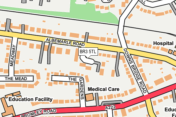 BR3 5TL map - OS OpenMap – Local (Ordnance Survey)