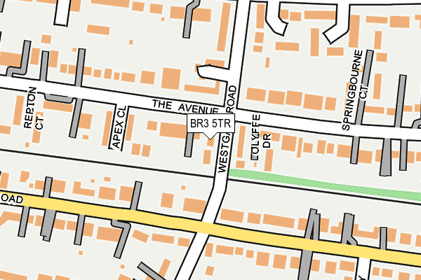 BR3 5TR map - OS OpenMap – Local (Ordnance Survey)
