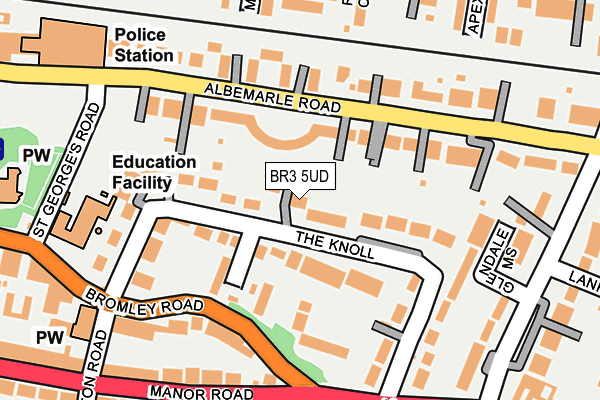 BR3 5UD map - OS OpenMap – Local (Ordnance Survey)