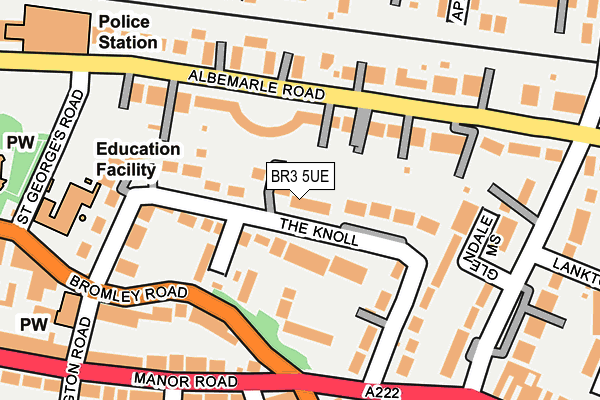 BR3 5UE map - OS OpenMap – Local (Ordnance Survey)