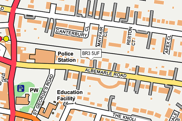 BR3 5UF map - OS OpenMap – Local (Ordnance Survey)