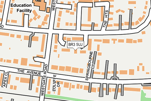BR3 5UJ map - OS OpenMap – Local (Ordnance Survey)