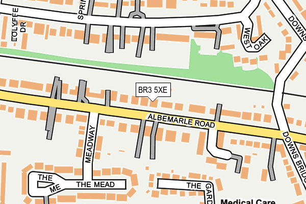 BR3 5XE map - OS OpenMap – Local (Ordnance Survey)