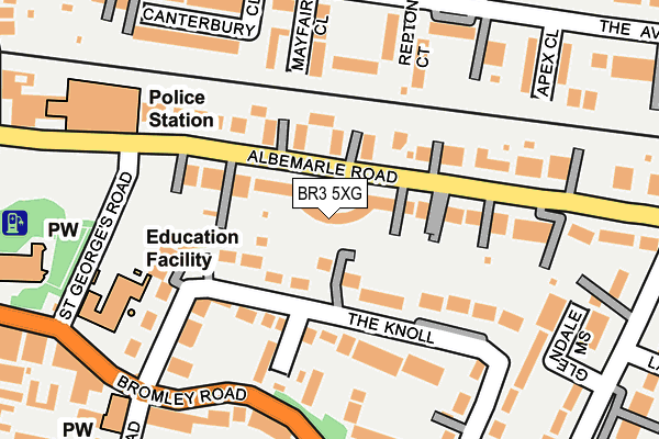 BR3 5XG map - OS OpenMap – Local (Ordnance Survey)