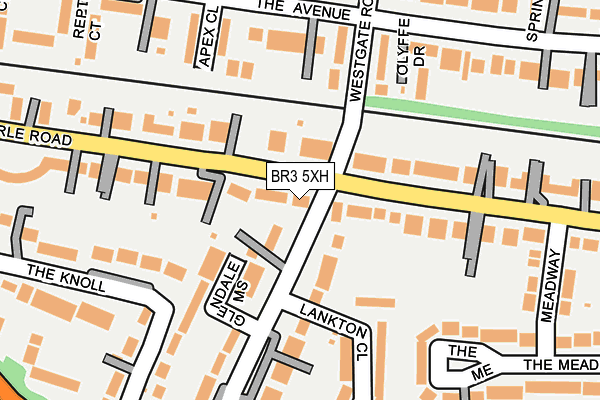 BR3 5XH map - OS OpenMap – Local (Ordnance Survey)