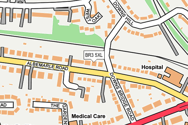 BR3 5XL map - OS OpenMap – Local (Ordnance Survey)