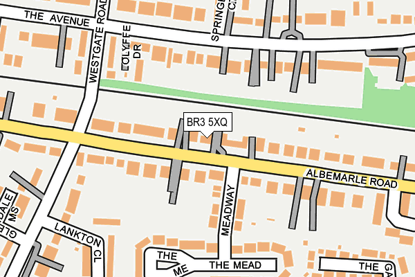 BR3 5XQ map - OS OpenMap – Local (Ordnance Survey)