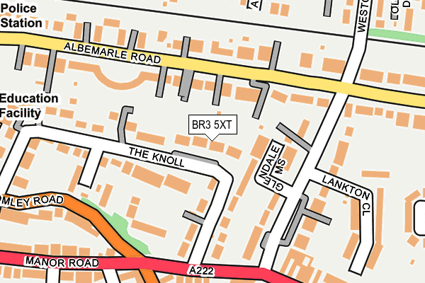 BR3 5XT map - OS OpenMap – Local (Ordnance Survey)