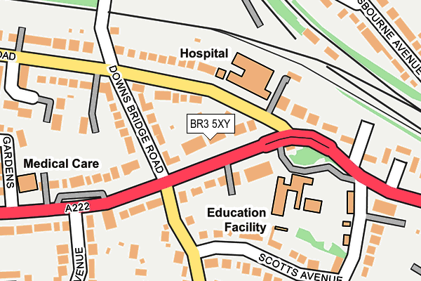 BR3 5XY map - OS OpenMap – Local (Ordnance Survey)