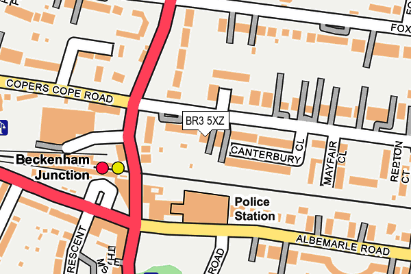 BR3 5XZ map - OS OpenMap – Local (Ordnance Survey)