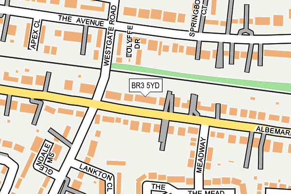 BR3 5YD map - OS OpenMap – Local (Ordnance Survey)