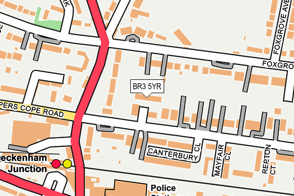 BR3 5YR map - OS OpenMap – Local (Ordnance Survey)