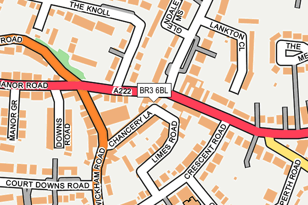 BR3 6BL map - OS OpenMap – Local (Ordnance Survey)