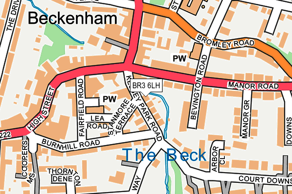 BR3 6LH map - OS OpenMap – Local (Ordnance Survey)