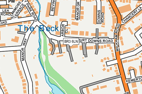 BR3 6LN map - OS OpenMap – Local (Ordnance Survey)