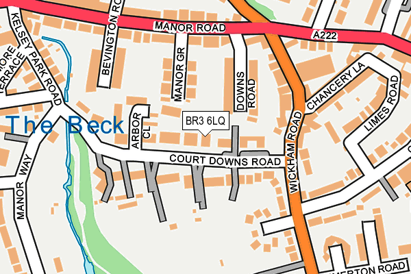 BR3 6LQ map - OS OpenMap – Local (Ordnance Survey)