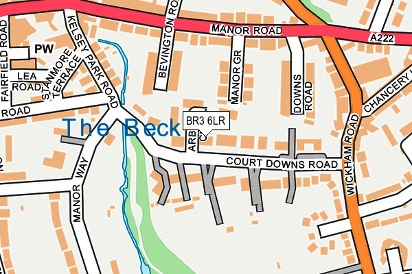 BR3 6LR map - OS OpenMap – Local (Ordnance Survey)