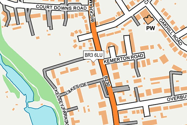 BR3 6LU map - OS OpenMap – Local (Ordnance Survey)