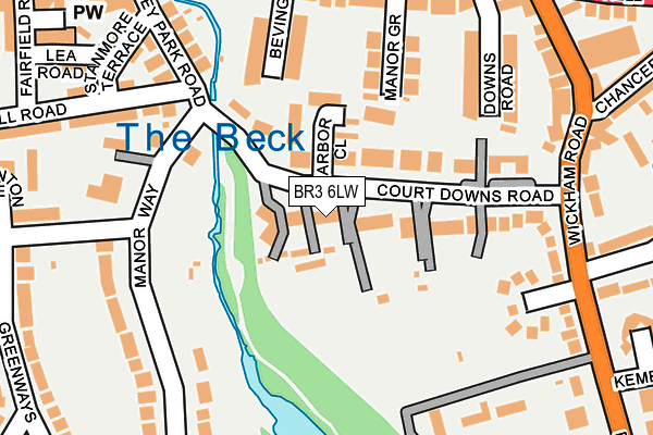 BR3 6LW map - OS OpenMap – Local (Ordnance Survey)