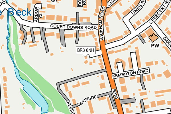 BR3 6NH map - OS OpenMap – Local (Ordnance Survey)