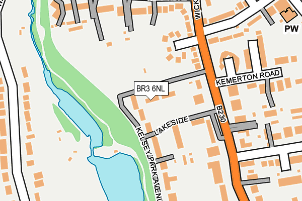 BR3 6NL map - OS OpenMap – Local (Ordnance Survey)