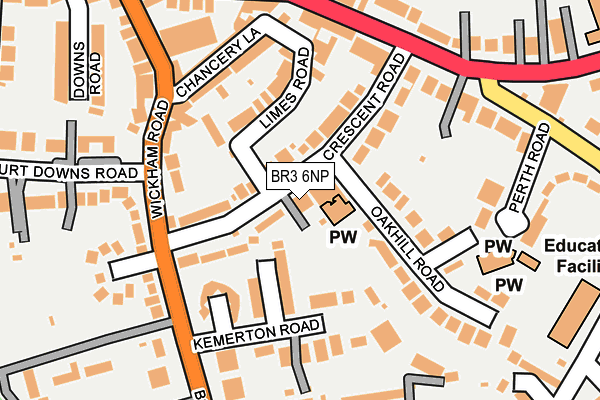 BR3 6NP map - OS OpenMap – Local (Ordnance Survey)