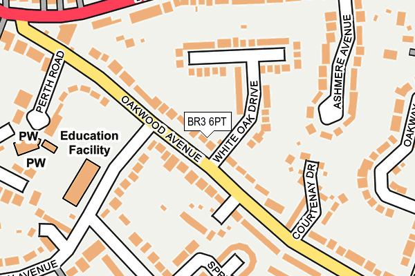 BR3 6PT map - OS OpenMap – Local (Ordnance Survey)