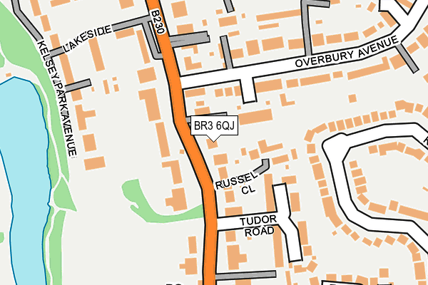 BR3 6QJ map - OS OpenMap – Local (Ordnance Survey)