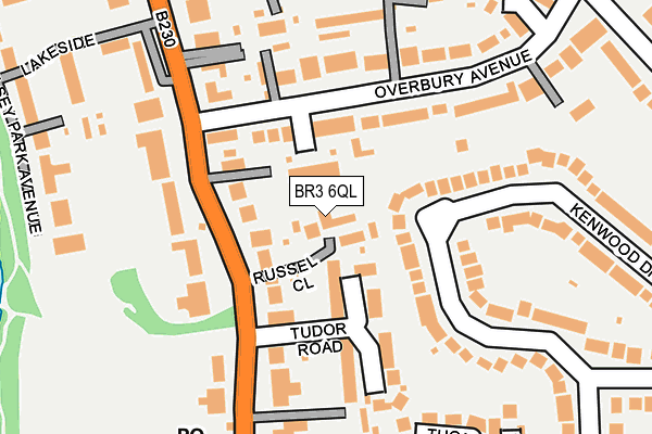 BR3 6QL map - OS OpenMap – Local (Ordnance Survey)