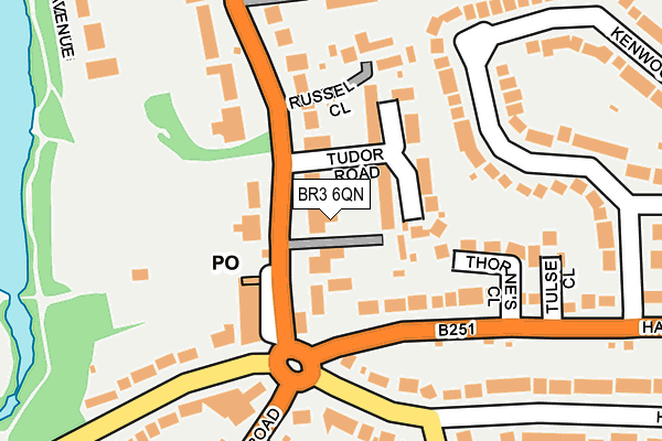 BR3 6QN map - OS OpenMap – Local (Ordnance Survey)