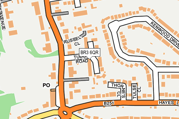 BR3 6QR map - OS OpenMap – Local (Ordnance Survey)