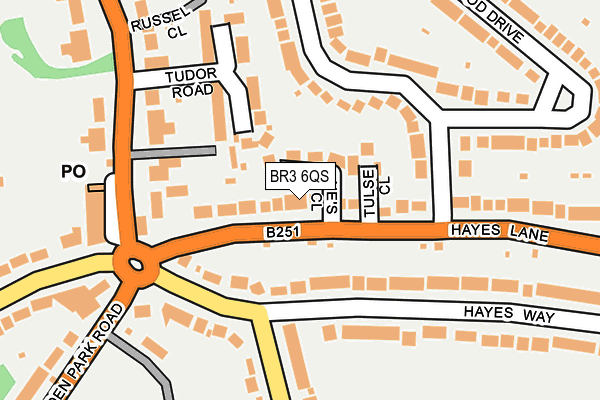 BR3 6QS map - OS OpenMap – Local (Ordnance Survey)