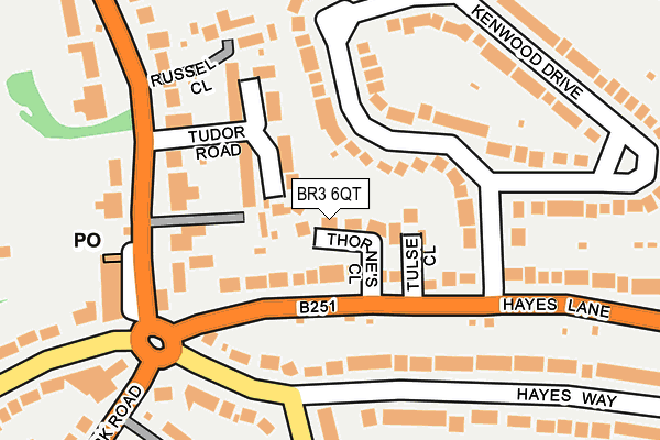 BR3 6QT map - OS OpenMap – Local (Ordnance Survey)