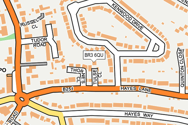 BR3 6QU map - OS OpenMap – Local (Ordnance Survey)