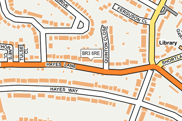 BR3 6RE map - OS OpenMap – Local (Ordnance Survey)