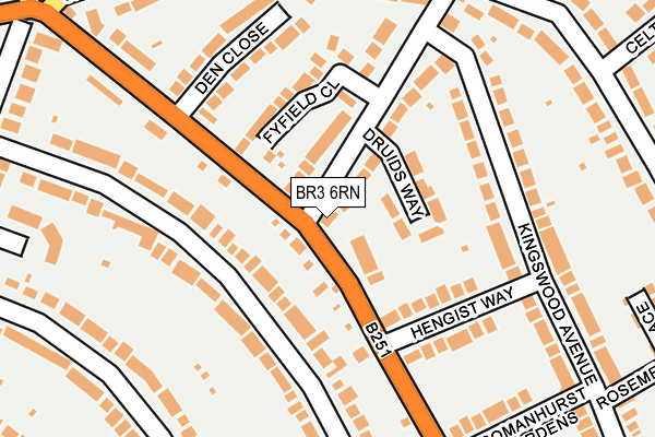 BR3 6RN map - OS OpenMap – Local (Ordnance Survey)