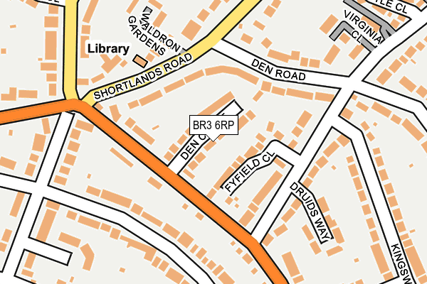 BR3 6RP map - OS OpenMap – Local (Ordnance Survey)