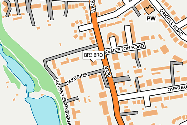 BR3 6RQ map - OS OpenMap – Local (Ordnance Survey)