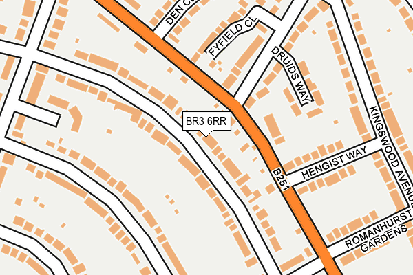 BR3 6RR map - OS OpenMap – Local (Ordnance Survey)