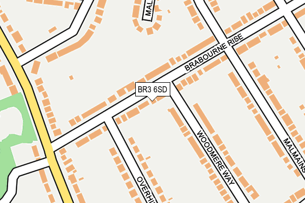 BR3 6SD map - OS OpenMap – Local (Ordnance Survey)