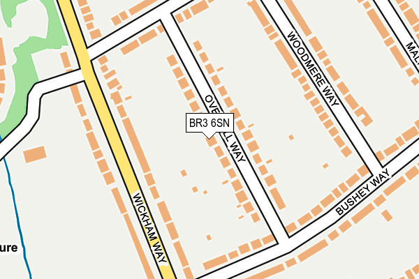 BR3 6SN map - OS OpenMap – Local (Ordnance Survey)