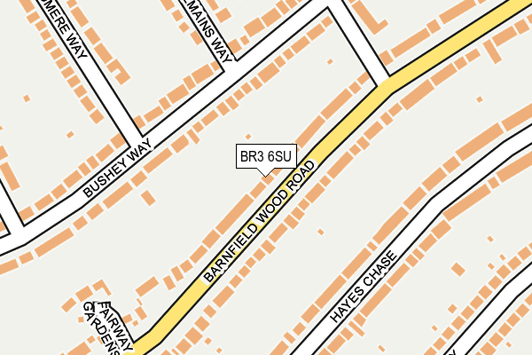 BR3 6SU map - OS OpenMap – Local (Ordnance Survey)